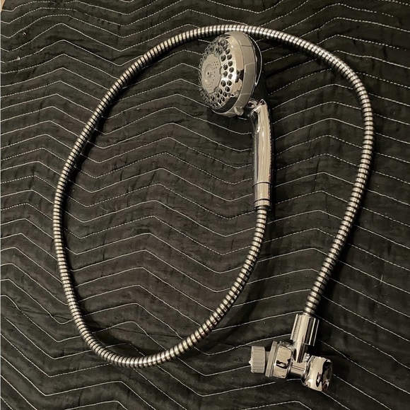 EUC Chrome “Single” Shower Head with Hose Easy Installation - Picture 5 of 8